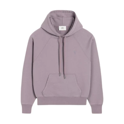 Ami Paris AMIPARIS FW24 Purple Oversized Hoodie with Raglan Sleeves. USW240JE0091-04