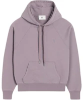 Order Ami Paris AMIPARIS FW24 紫色寬鬆連帽衫搭配插肩袖。 USW240JE0091-04