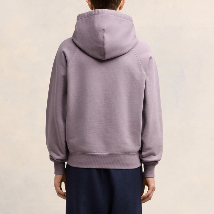 Ami Paris AMIPARIS FW24  Purple Oversized Hoodie with Raglan Sleeves. USW240JE0091-04 圖 4