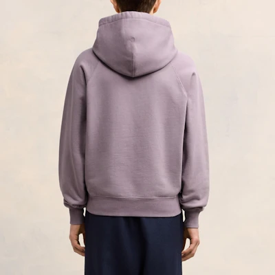 Ami Paris AMIPARIS FW24 Purple Oversized Hoodie with Raglan Sleeves. USW240JE0091-04 Shop Ami Paris AMIPARIS FW24 Purple Oversized Hoodie with Raglan Sleeves. USW240JE0091-04