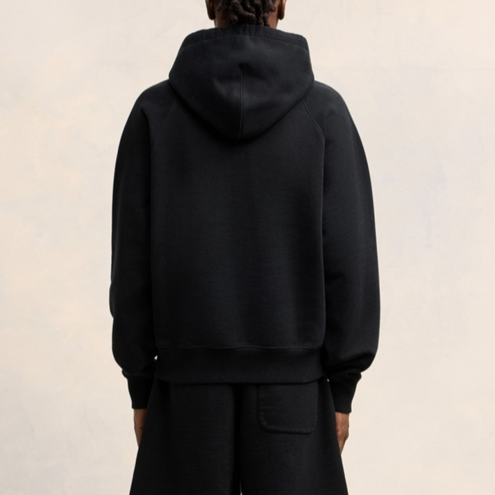 Ami Paris AMIPARIS FW24 Black Heart Logo Cotton Hoodie Unisex Pullover Sweatshirt. USW240JE0091-001 圖 6