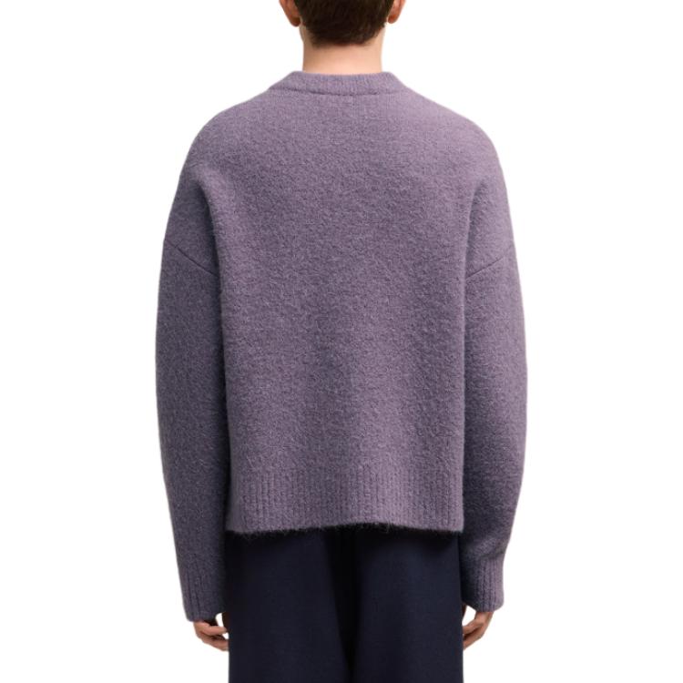 Purchase Ami Paris Cardigan Ungu Hati Leher-V Unisex Knit Sweater. UKC025KN0032-504