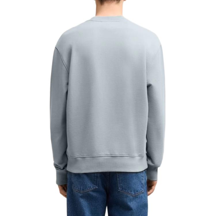 Purchase AMI PARIS AMIPARIS FW24 Sweatshirt Biru Hati Merah Unisex Kasual Kapas USW035730-4012