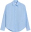 Buy Ami Paris AMIPARIS FW24 男女休閒寬版長袖襯衫 藍色 USH176CO0063-484