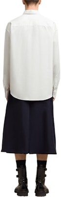 Ami Paris AMIPARIS FW24 男女寬鬆休閒長袖襯衫 白色 USH176CO0063-100 Sizing Ami Paris AMIPARIS FW24 男女寬鬆休閒長袖襯衫 白色 USH176CO0063-100