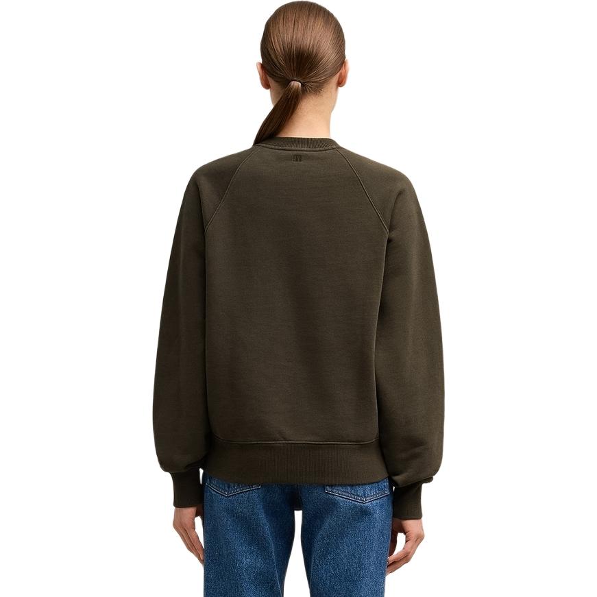 Ami Paris AMIPARIS FW24 Unisex Oversized Crewneck Long Sleeve Sweatshirt Dark Brown USW040JE0091-221 圖 4