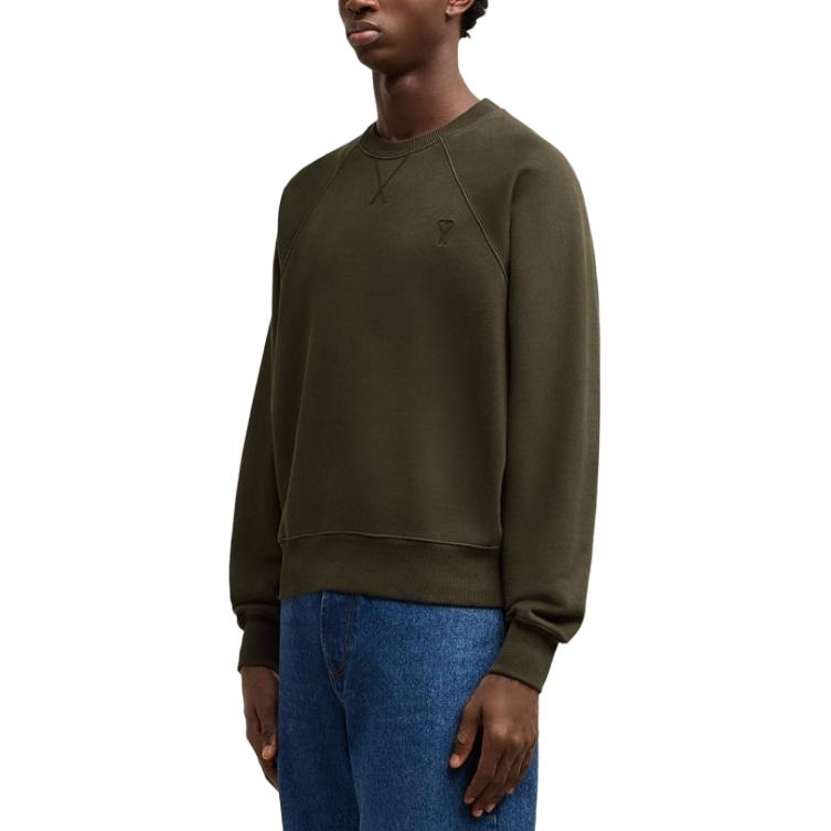 Ami Paris AMIPARIS FW24 Unisex Oversized Crewneck Long Sleeve Sweatshirt Dark Brown USW040JE0091-221 圖 6