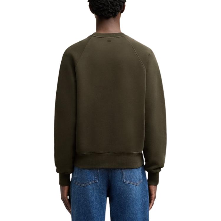 Ami Paris AMIPARIS FW24 Unisex Oversized Crewneck Long Sleeve Sweatshirt Dark Brown USW040JE0091-221 圖 7