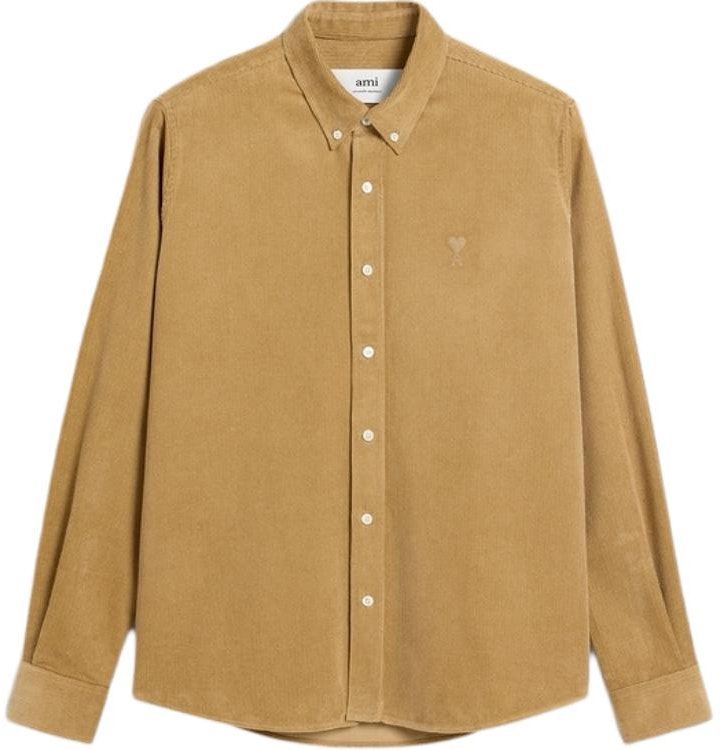 ami-paris-amiparis-fw-24-unisex-solid-color-button-up-long-sleeve-shirt-beige-ush-060-co-0089-255