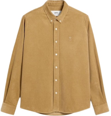 아미파리 AMIPARIS FW24 유니섹스 베이지 컬러 긴팔 버튼업 셔츠. USH060CO0089-255 Order 아미파리 AMIPARIS FW24 유니섹스 베이지 컬러 긴팔 버튼업 셔츠. USH060CO0089-255