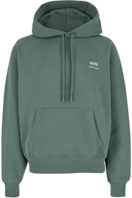 AMI PARIS AMIPARIS Green Hoodie with Embroidered Logo Long Sleeve USW2247474013 Buy AMI PARIS AMIPARIS Green Hoodie with Embroidered Logo Long Sleeve USW2247474013