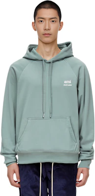 AMI PARIS AMIPARIS Green Hoodie with Embroidered Logo Long Sleeve USW2247474013 Shop AMI PARIS AMIPARIS Green Hoodie with Embroidered Logo Long Sleeve USW2247474013
