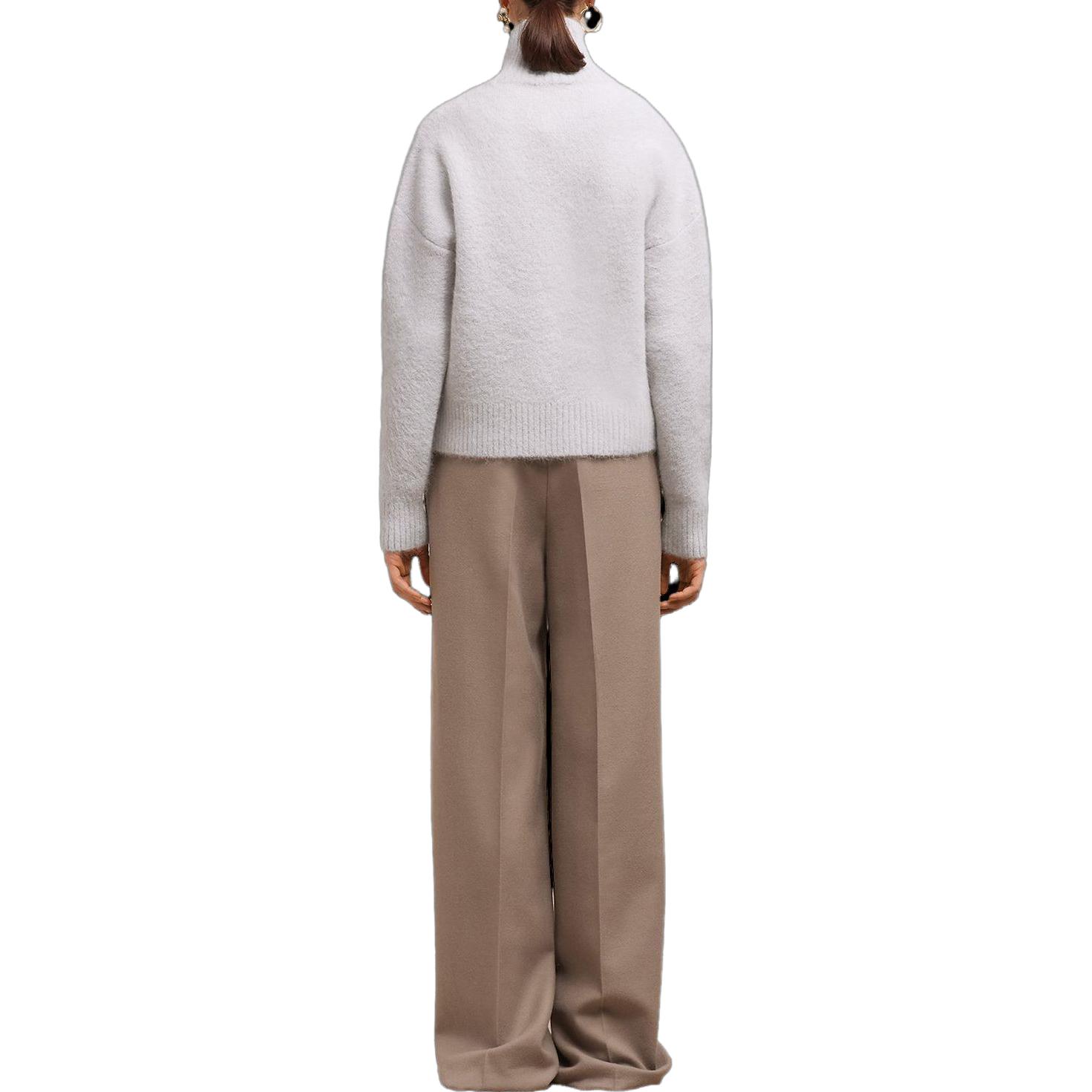 Ami Paris AMIPARIS Heart Logo Alpaca Wool Blend Turtleneck Sweater Unisex Earl Gray. UKS425KN0032090 圖 5