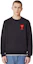 Sizing Ami Paris AMIPARIS Baju Sejuk Crewneck Hitam Logo Hati Koleksi Musim Luruh. H20HJ034747-001