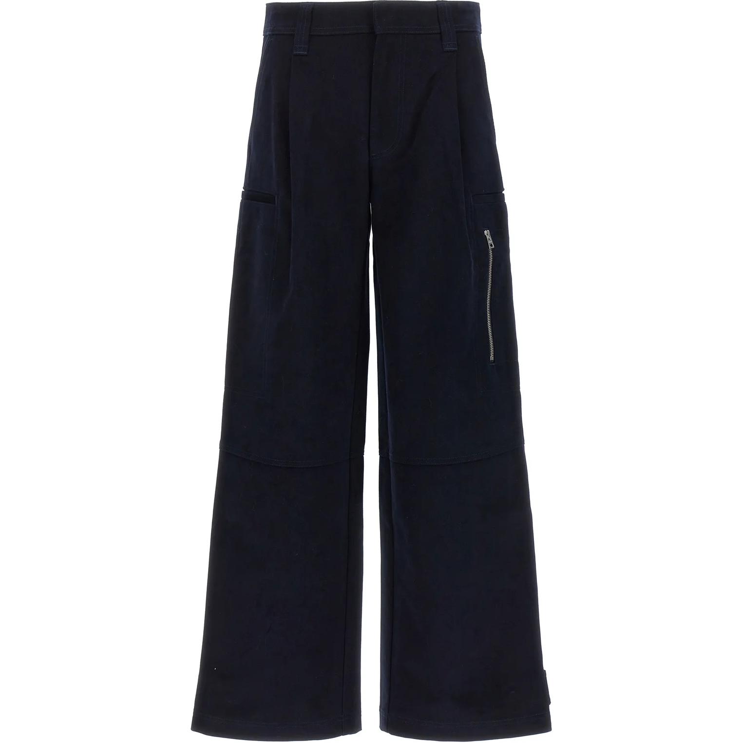 Ami Paris AMIPARIS High-Waisted Straight-Leg Utility Pants Women Black. FTR301CO0052-430