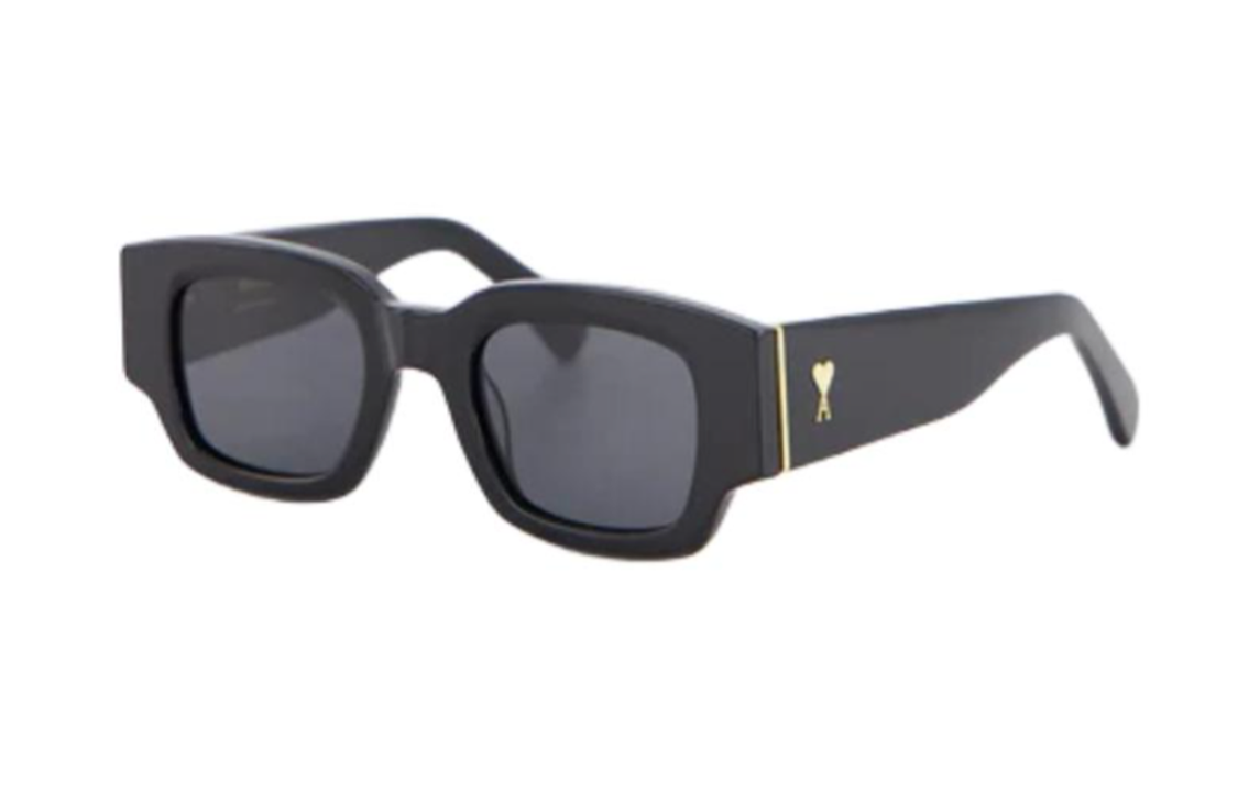 Order Gafas de Sol Ami Paris AMIPARIS Irregulares Unisex Negras con Patillas con Logo. UGL507AM0004001