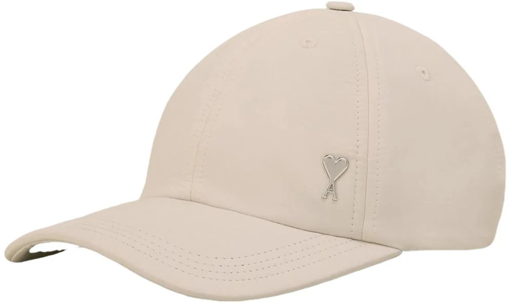 ami-paris-amiparis-logo-beige-nylon-baseball-cap-unisex-couple-style-ucp-009-pa-0009193