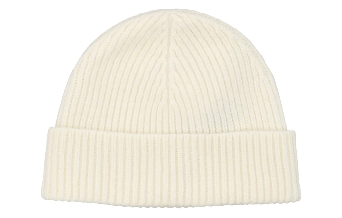 Lookbook Ami Paris AMIPARIS Logo 刺繡羊毛針織毛帽 白色 BFUHA106018154