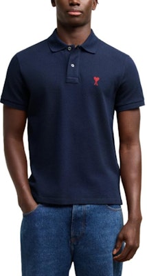 Ami Paris AMIPARIS 深藍色修身短袖POLO衫 文字標誌設計 BFUPL001760-430 Lookbook Ami Paris AMIPARIS 深藍色修身短袖POLO衫 文字標誌設計 BFUPL001760-430