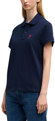 Ami Paris AMIPARIS 深藍色修身短袖POLO衫 文字標誌設計 BFUPL001760-430 Cheap Ami Paris AMIPARIS 深藍色修身短袖POLO衫 文字標誌設計 BFUPL001760-430