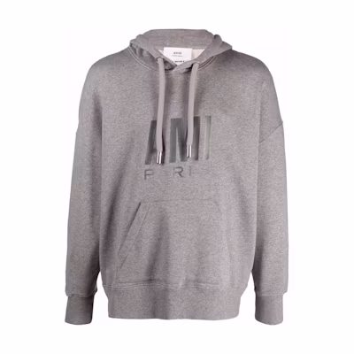 AMI PARIS AMIPARIS Logo Print Oversized Sweatshirt Unisex Dark Grey USW203731055