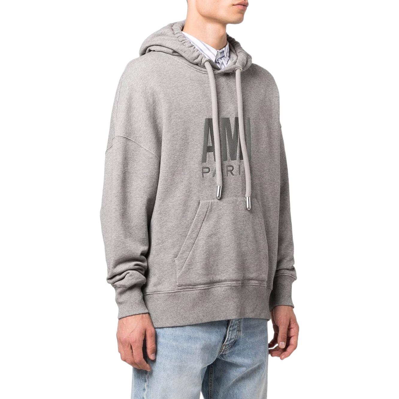 AMI PARIS AMIPARIS Logo Print Oversized Sweatshirt Unisex Dark Grey USW203731055 圖 6