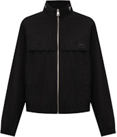 Ami Paris AMIPARIS Logo Print Zip-Up Oversized Windbreaker Jacket Unisex Black. UJK058PA0009-BLACK Ami Paris AMIPARIS Logo Print Zip-Up Oversized Windbreaker Jacket Unisex Black. UJK058PA0009-BLACK