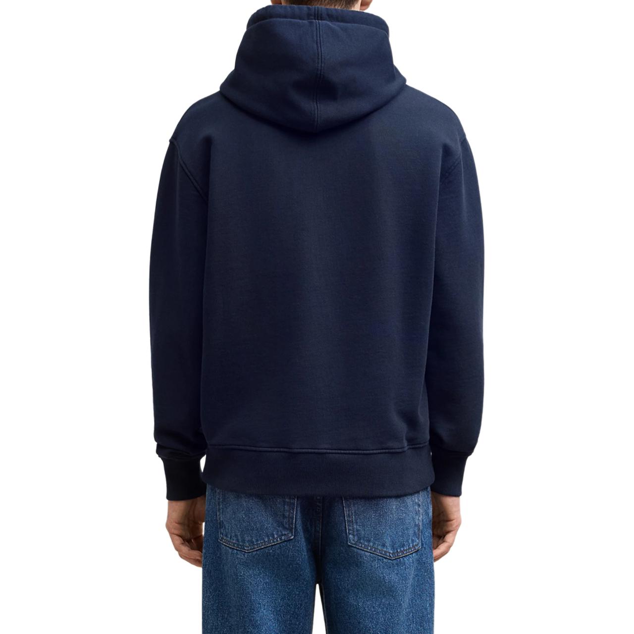 Ami Paris AMIPARIS Navy Blue Unisex Oversized Hoodie with Logo Print. BFUSW235-730-430 圖 5