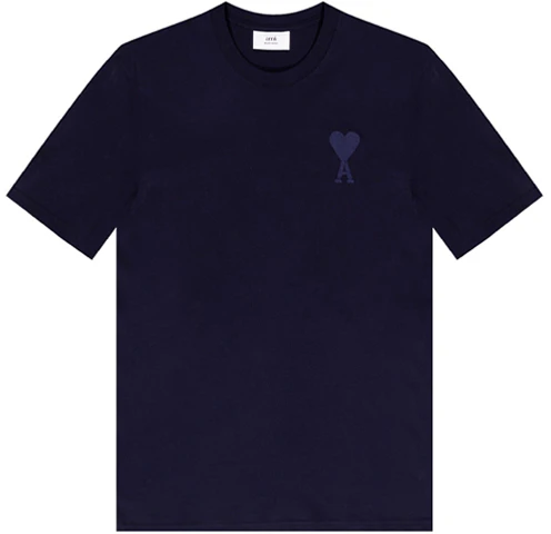 ami-paris-amiparis-navy-tonal-ami-de-coeur-heart-embroidered-unisex-loose-t-shirt-e21-hj-128726-410