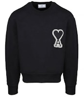 Ami Paris AMIPARIS Oversized Logo Pullover Grey Sweatshirt Black. A20HJ037747-001 Ami Paris AMIPARIS Oversized Logo Pullover Grey Sweatshirt Black. A20HJ037747-001