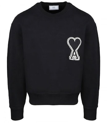 Ami Paris Sudadera Logo Sobredimensionado Gris/Negro. A20HJ037747-001 Order Ami Paris Sudadera Logo Sobredimensionado Gris/Negro. A20HJ037747-001