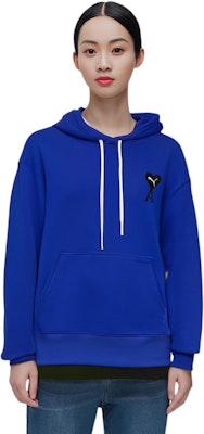 Ami Paris AMIPARIS Sudadera Unisex Color Sólido con Logo de Corazón. USW299-007-400 Sizing Ami Paris AMIPARIS Sudadera Unisex Color Sólido con Logo de Corazón. USW299-007-400