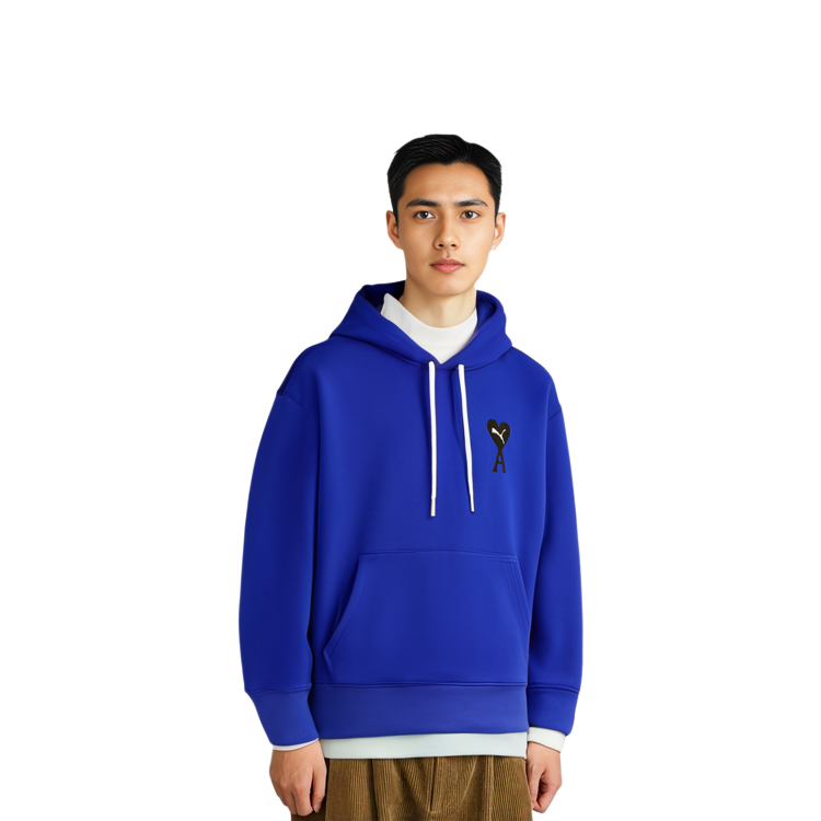 Cheap Ami Paris AMIPARIS Sudadera Unisex Color Sólido con Logo de Corazón. USW299-007-400