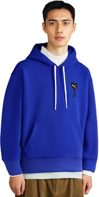 Ami Paris AMIPARIS Sudadera Unisex Color Sólido con Logo de Corazón. USW299-007-400 Cheap Ami Paris AMIPARIS Sudadera Unisex Color Sólido con Logo de Corazón. USW299-007-400