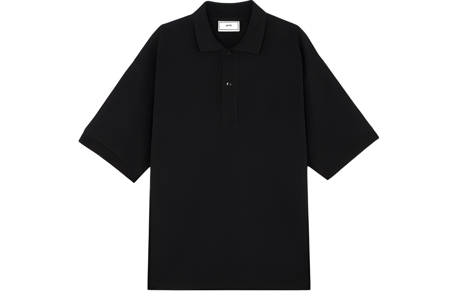 Ami Paris AMIPARIS SS21  Black Heart Logo Short Sleeve Polo Shirt. E21HJ205763-001