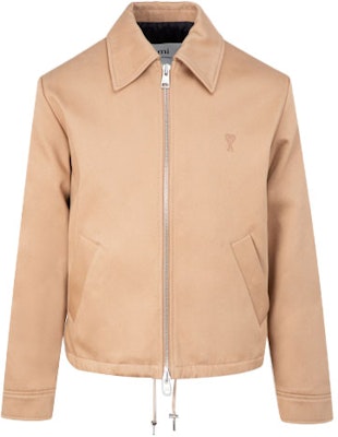 Ami Paris AMIPARIS SS21 輕便休閒拉鍊外套 淺棕色 E21HOW037280-250 Order Ami Paris AMIPARIS SS21 輕便休閒拉鍊外套 淺棕色 E21HOW037280-250