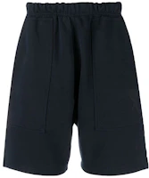 Order Ami Paris AMIPARIS SS21 Navy Heart Logo Embroidered Shorts E21HJ328747-410