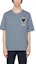 Order アミパリス SS21 ブルーハートロゴ刺繍 メンズルーズフィットTシャツ SPEE21HJ139726-400