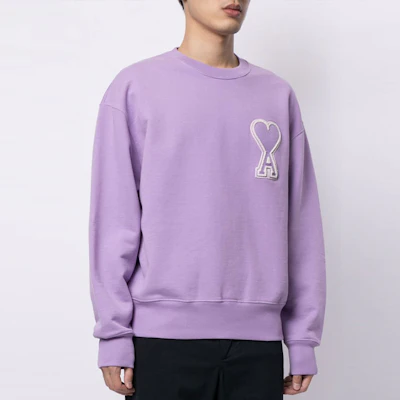 Ami Paris AMIPARIS SS21 紫色標誌圓領套頭衛衣 情侶款 男女適用 E21HJ037-747 Purchase Ami Paris AMIPARIS SS21 紫色標誌圓領套頭衛衣 情侶款 男女適用 E21HJ037-747