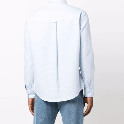 Ami Paris AMIPARIS SS22 蓝色格纹爱心标志长袖衬衫 HSH113472-455 Shop Ami Paris AMIPARIS SS22 蓝色格纹爱心标志长袖衬衫 HSH113472-455