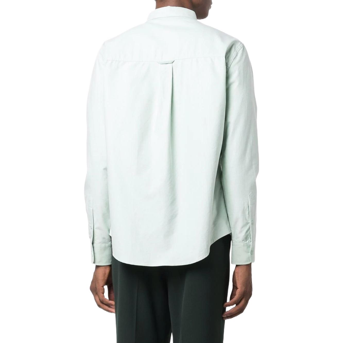 Purchase Ami Paris AMIPARIS SS22 淺綠色寬鬆款長袖襯衫附心形標誌 HSH113480-441