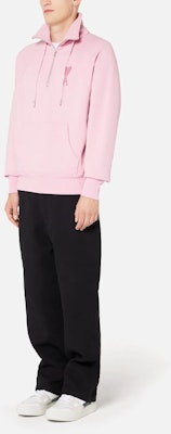 Ami Paris AMIPARIS SS22 粉色愛心Logo半拉鍊套頭外套夾克 USW502-747655 Purchase Ami Paris AMIPARIS SS22 粉色愛心Logo半拉鍊套頭外套夾克 USW502-747655