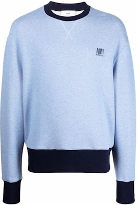 아미파리 AMIPARIS SS22 스몰 로고 자수 크루넥 스웻셔츠 블루. HSW007732-450 Buy 아미파리 AMIPARIS SS22 스몰 로고 자수 크루넥 스웻셔츠 블루. HSW007732-450