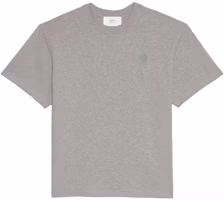 Ami Paris AMIPARIS SS22 Logo Embroidered Crewneck Unisex T-Shirt Grey. UTS002726-055 Ami Paris AMIPARIS SS22 Logo Embroidered Crewneck Unisex T-Shirt Grey. UTS002726-055