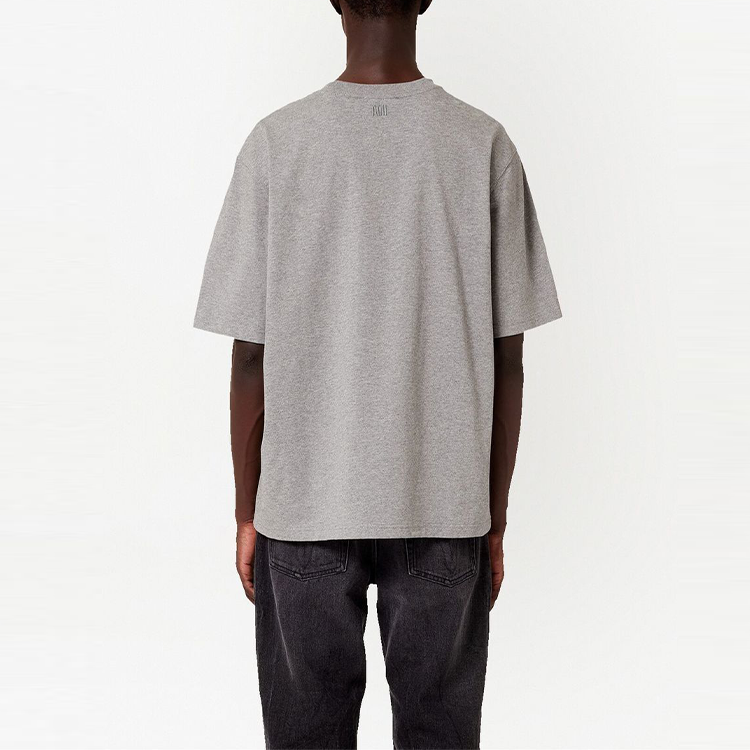 Purchase Ami Paris AMIPARIS SS22 Logo Leher Bulat Unisex T-Shirt Kelabu. UTS002726-055