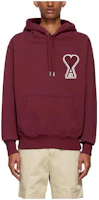 AMI PARIS AMIPARIS SS22 Logo Heart Print Unisex Pullover Sweatshirt Burgundy SPEUSW211747-610 AMI PARIS AMIPARIS SS22 Logo Heart Print Unisex Pullover Sweatshirt Burgundy SPEUSW211747-610