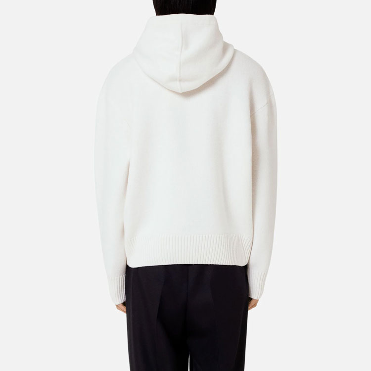 Ami Paris AMIPARIS SS22 Logo Hoodie with Drawstring Beige Unisex Heart Design. UKS802018-154 圖 4