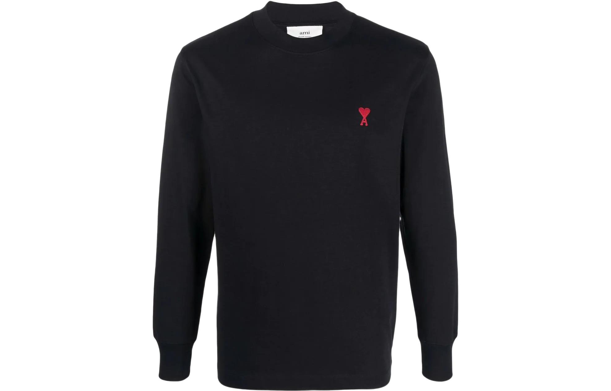 Order 아미파리 AMIPARIS SS22 로고 풀오버 스웻셔츠 유니섹스 커플룩 블랙. UTS200701-001