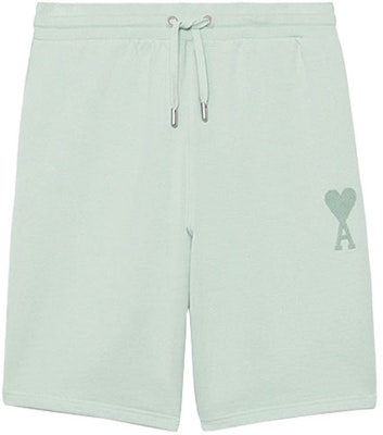 Ami Paris AMIPARIS SS22 薄荷綠休閒短褲 寬鬆版 純色綁帶腰 HSO602-747441 Buy Ami Paris AMIPARIS SS22 薄荷綠休閒短褲 寬鬆版 純色綁帶腰 HSO602-747441