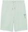 Order Ami Paris AMIPARIS SS22 薄荷綠休閒短褲 寬鬆版 純色綁帶腰 HSO602-747441